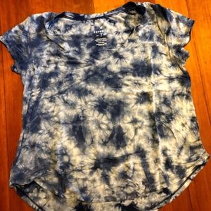 Blue American Eagle Soft and Sexy V-Neck Tee